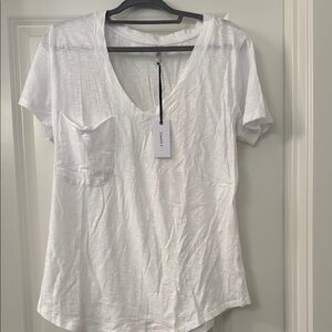 White V-Neck T-Shirt